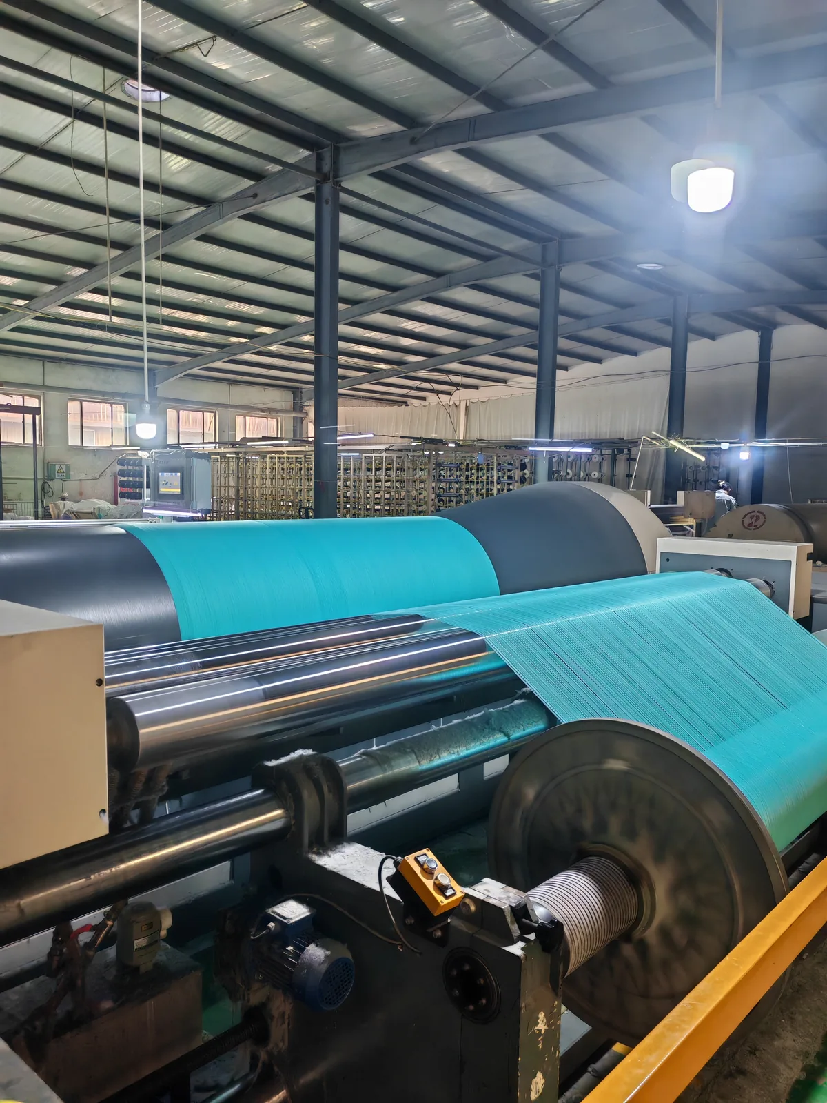 Towel production at Tianyuan Towel Factory